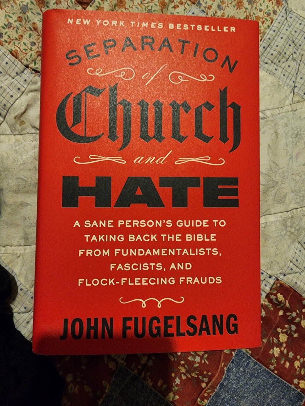 Separation Of Church & State By John Fugelsang Hardcover